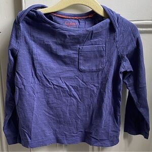 Mini Boden Blue Long Sleeve Tee with Pocket